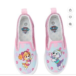 Paw Patrol Toddler Girl Skye & Everest Slip-On Sneaker Sz 5 7 8 9